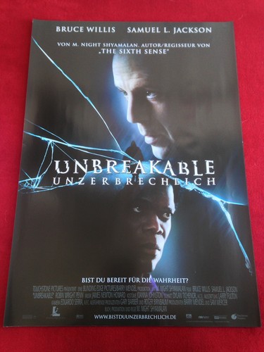 Unbreakable kinoplakat poster - unbreakable,