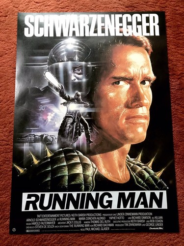 Running man kinoplakat poster - running,