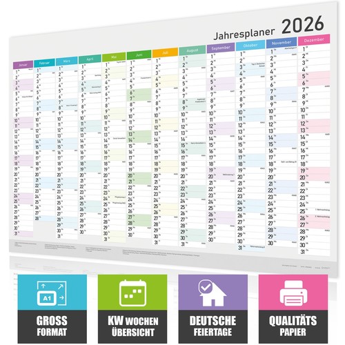 2026 wandkalender din - wandkalender, a1