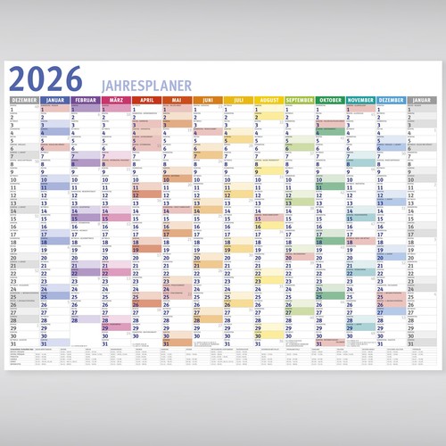 Wandkalender 2026 din - 2026,, a1