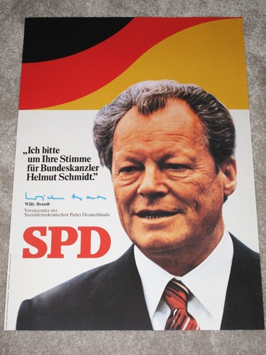 Spd willy brandt wahlplakat - willy,