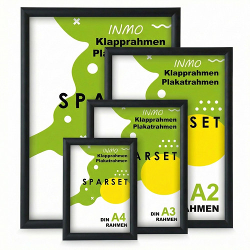 Edele schwarze alu klapprahmen - schwarze,