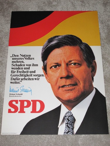 Spd helmut schmidt wahlplakat - helmut,