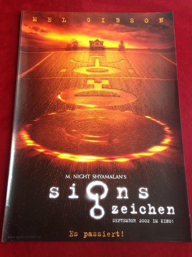Signs zeichen kinoplakat - signs,