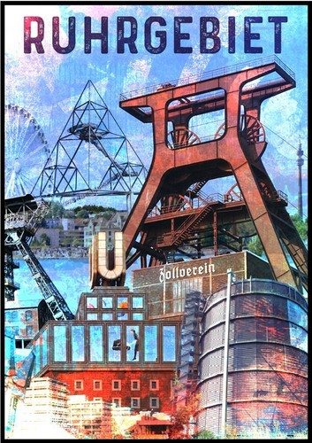 Poster plakat ruhrgebiet - plakat, "ruhrgebiet"