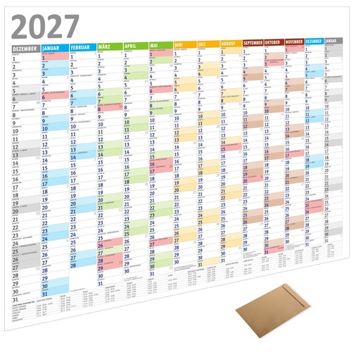 2027 wandkalender din - wandkalender,
